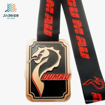 2016 Customize Enamel Duman Trophies Gold Metal Medals with Bjj Logo